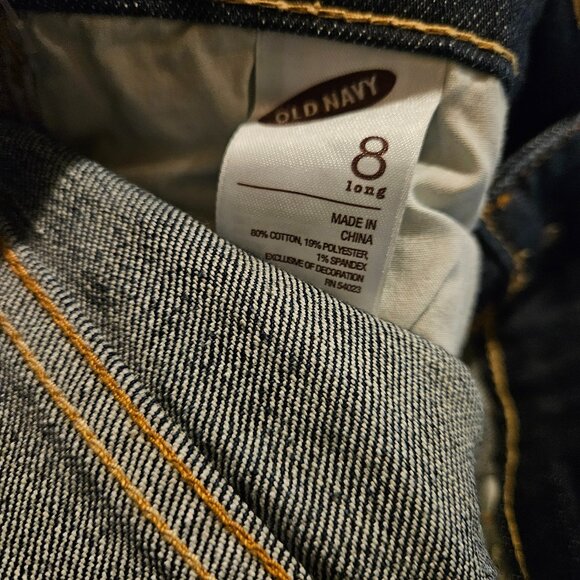 NWT Old Navy Diva Denim Jeans Size 8 L - Picture 4 of 4